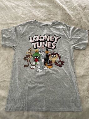 Warner Bros. Gray Looney Tunes Logo Tee